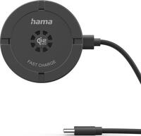 Hama Kabelloses Qi2 25W-Ladeger&auml;t, induktives Ladepad, Schnellladen, 25 W, Schw.