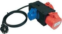 Benning Messadapter [ Schutzkontakt-Stecker - CEE-Cara-Kupplung, CEE-Kupplung] 3-fach