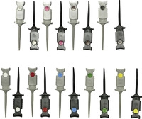 VOLTCRAFT Abgreifklemmen-Set Steckanschluss 0.64 mm CAT I Schwarz, Rot, Braun,...