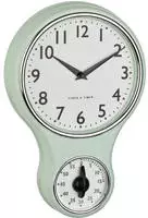 TFA 60.3073.20 Quarz Mechanisch Wanduhr 196 mm x 58 300 Mint (60.3073.20)