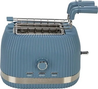 Guzzini Sous Chef Toaster mit klappbaren Zangen f&uuml;r 2 Scheiben navy blue