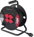 sygonix SY-10236132, Sygonix SY-10236132 Kabeltrommel Schwarz Schutzkontakt-Stecker