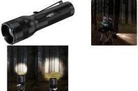ANSMANN LED-Taschenlampe Adventure TA500BF, schwarz mit G&uuml;rtelclip,...