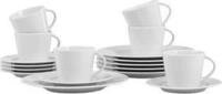 Esmeyer Kaffeeservice ISTA, 18-teiliges Sparset aus Porzellan,
