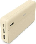 Hama 00201775, Hama Power Pack Pocket 20, 20000mAh, Ausg&auml;nge: 2x USB-A, Sand
