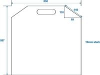 Trennwand (gro&szlig;) f&uuml;r Universal-Tour-Case (30126420)