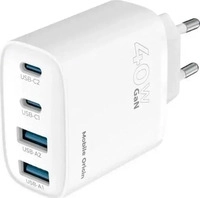 Mobile Origin MO-40WCH-PW22, Mobile Origin 40W GaN Charger PW22 2x USB-C + 2x USB-A