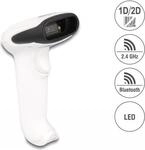 Delock Barcode Scanner 1D und 2D f&uuml;r 2,4 GHz, Bluetooth oder USB - wei&szlig; (90587)