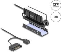 Delock M.2 K&uuml;hlkoerper f&uuml;r SSD 2280 mit RGB LED Beleuchtung (18460)
