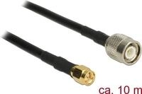 DeLOCK - Antennenkabel - TNC (M) bis SMA (M) - 10,0m - Koax - Schwarz (89498)