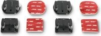 Hama Klebehalterung f&uuml;r Action Cams, flach und gebogen, 4 Stck. mit Klebepads