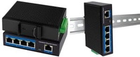 LogiLink Industrial Gigabit Ethernet Switch, 5-Port 10/100/1000 Base-TX RJ45, Plug &