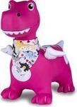 JAMARA H&uuml;pftier Dino mit Fl&uuml;gel HoppyDoo Pumpe pink (466008)