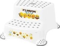 keeeper kids Tritthocker igor emoji showtime, wei&szlig; 2-stufig, mit Aufdruck,