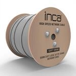 INCA Ethernetkabel 23AWG Cat7 S/FTP1 10Gbit 500.00m grau (ICAT7-500AG)