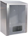 HYGOSTAR Edelstahlspender mit Plexiglasscheibe, silber Multispender f&uuml;r lose...