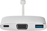 N CCTB64760AL02 - USB-Multi-Adapterkabel Stecker Typ C> USB-A VGA Type-C 0