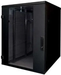 Triton RMA-18-A66-BAX-N1, TRITON 19""Schrank B600/T 600 Schwarz bis 800Kg Glastuer -