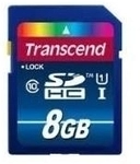 Transcend SD Karte SDHC 8GB Class 10 / UHS-I / 300x (TS8GSDU1)