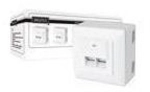 DIGITUS DN-9006/B5-N - Wanddose - RJ-45 X 2 - RAL 9010 (Packung mit 5) (DN-9006/B5-N)