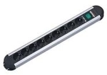 BACHMANN Steckdosenleiste PRIMO CLASSIC ALU, 9-fach ohne (331.011)