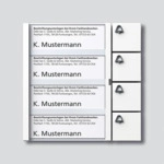 Siedle Vario Bus-Tasten-Modul BTM 650-04 W (035740)