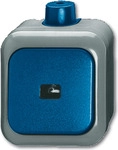Busch Jaeger 2621 WDI Elektroschalter 1P Gr&uuml;n - Grau (1483-0-0171)