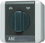 Jung 834.10 W Elektroschalter 1P Schwarz - Wei&szlig; (834.10W)