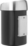 Brabantia Touch Bin - 3 l - Rund - Schwarz - Silber - Kunststoff - Manuell - 18,1 cm