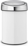 Brabantia 364488 - 3 l - Rund - Kunststoff - Edelstahl - Metallisch - Wei&szlig; -