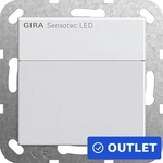GIRA Sensotec LED 237803 Mikrowellen-Bewegungsmelder Unterputz Reinwei&szlig; Verkabelt
