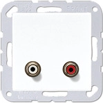 Jung MA A 1021 WW Steckdose RCA Wei&szlig; (MAA1021WW)