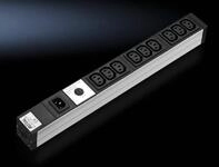 Rittal - Steckdosenleiste (Rack - einbauf&auml;hig) - 9 Ausgangsstecker - 1U - 2 m