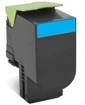 Lexmark Toner 802HC - Cyan - Kapazit&auml;t: 3.000 Seiten (80C2HC0)