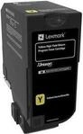 Lexmark Toner 74C2HY0 - Yellow - Kapazit&auml;t: 12.000 Seiten (74C2HY0)