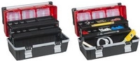 allit Werkzeugkoffer McPlus Alu >C< 22, PP, rot/schwarz aus Polypropylen, 2