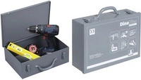 allit Maschinenkoffer DinoPlus Metall 33, grau aus Stahlblech mit robuster