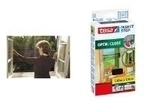 tesa Fliegengitter f&uuml;r Fenster OPEN/CLOSE, 1,30 m x 1,5 m zum &Ouml;ffnen und wieder