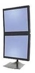 Ergotron DeskStand DS100 - Aufstellung f&uuml;r Dual-Flachbildschirm - Aluminium, Stahl -