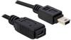 Delock 82667, DeLOCK - USB-Kabel - Mini-USB, Typ B (M) - Mini-USB, Typ B (W) - 1 m