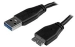 StarTech.com Slim SuperSpeed USB3.0 A to Micro B Cable - USB-Kabel - 9-polig USB Typ