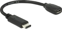 Delock 65578, Delock - USB-Adapter - 24 pin USB-C (M) zu Micro-USB Typ B (W) - USB