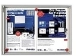 FRANKEN Schaukasten X-tra!Line, 4 x DIN A4, Innenbereich magnethaftende und trocken