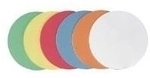 FRANKEN Moderationskarte, Kreis, Durchm.: 195 mm, wei&szlig; 100% Altpapier, 130 g/qm (UMZ