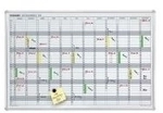Franken Jahreskalender, Plantafel JetKalender&reg; JK703 Wei&szlig; Magnet 90 cm x 60 cm