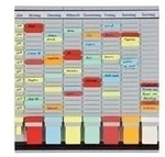 Franken T-Kartentafel 47.3x49cm OfficePlaner 7 Module 20 Schlitzen (PV1020)