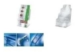 sigel Tisch-Prospekthalter, Acryl, DIN A4, mit 3 F&auml;chern glasklar, F&uuml;lltiefe:...