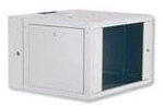 DIGITUS&reg; 16HE Wandgeh&auml;use mit Schwenkrahmen - Grau, RAL 7035 - 48,3 cm (19) (DN-19