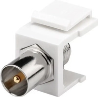Wentronic 79955, Wentronic Goobay 79955 - Flach - Wei&szlig; - F-Stecker - M&auml;nnlich -