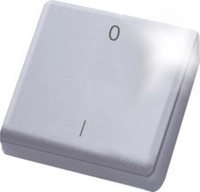 ELTAKO FMH2S-wg Funk-Minihandsender reinweiss glaenzend fuer Schluesselring